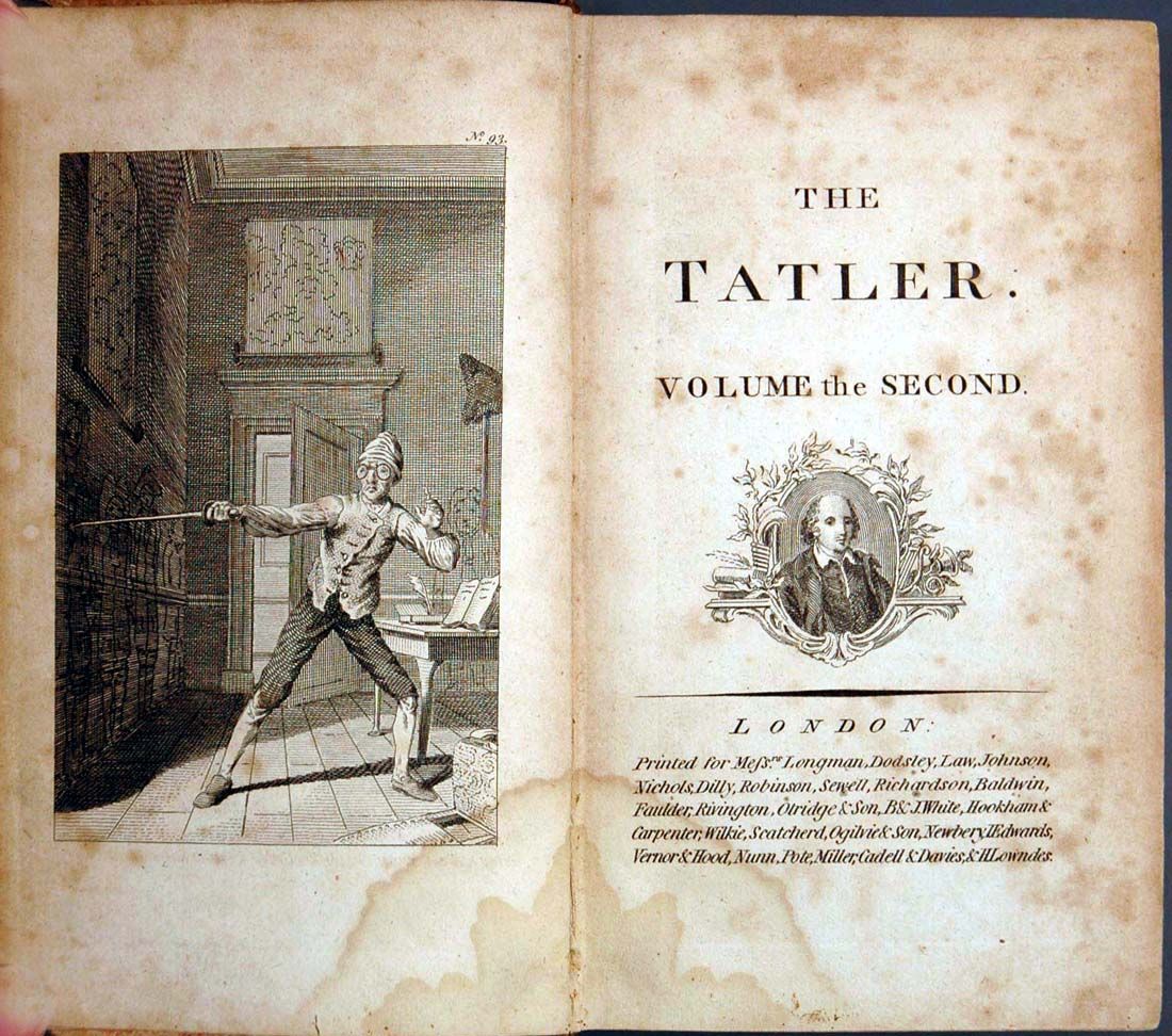 The Tatler, volume two, in a collected edition printed in London